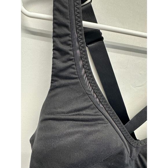 Athleta Black Sports Bra Strappy Size L Adjustable - Picture 3 of 7